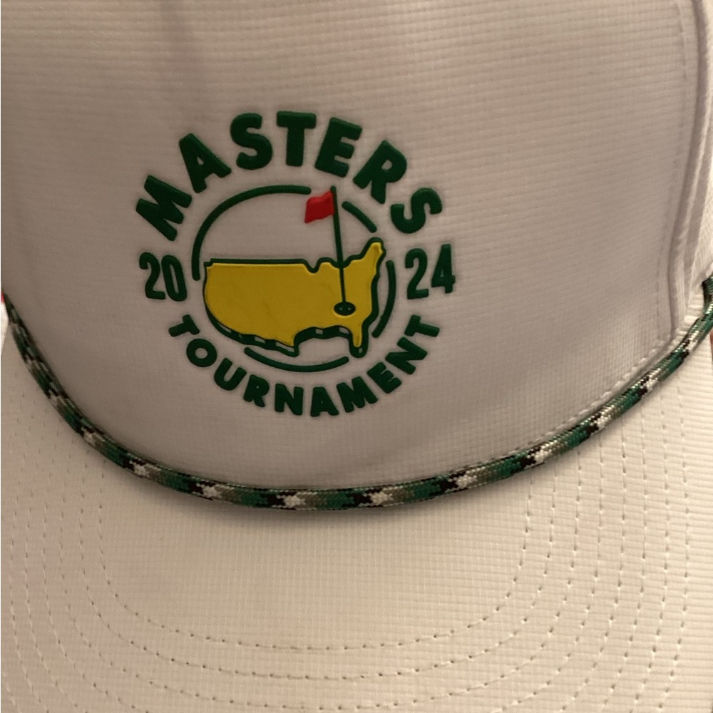 Masters Tournament 2024 White Ball Cap with Augusta National  logo